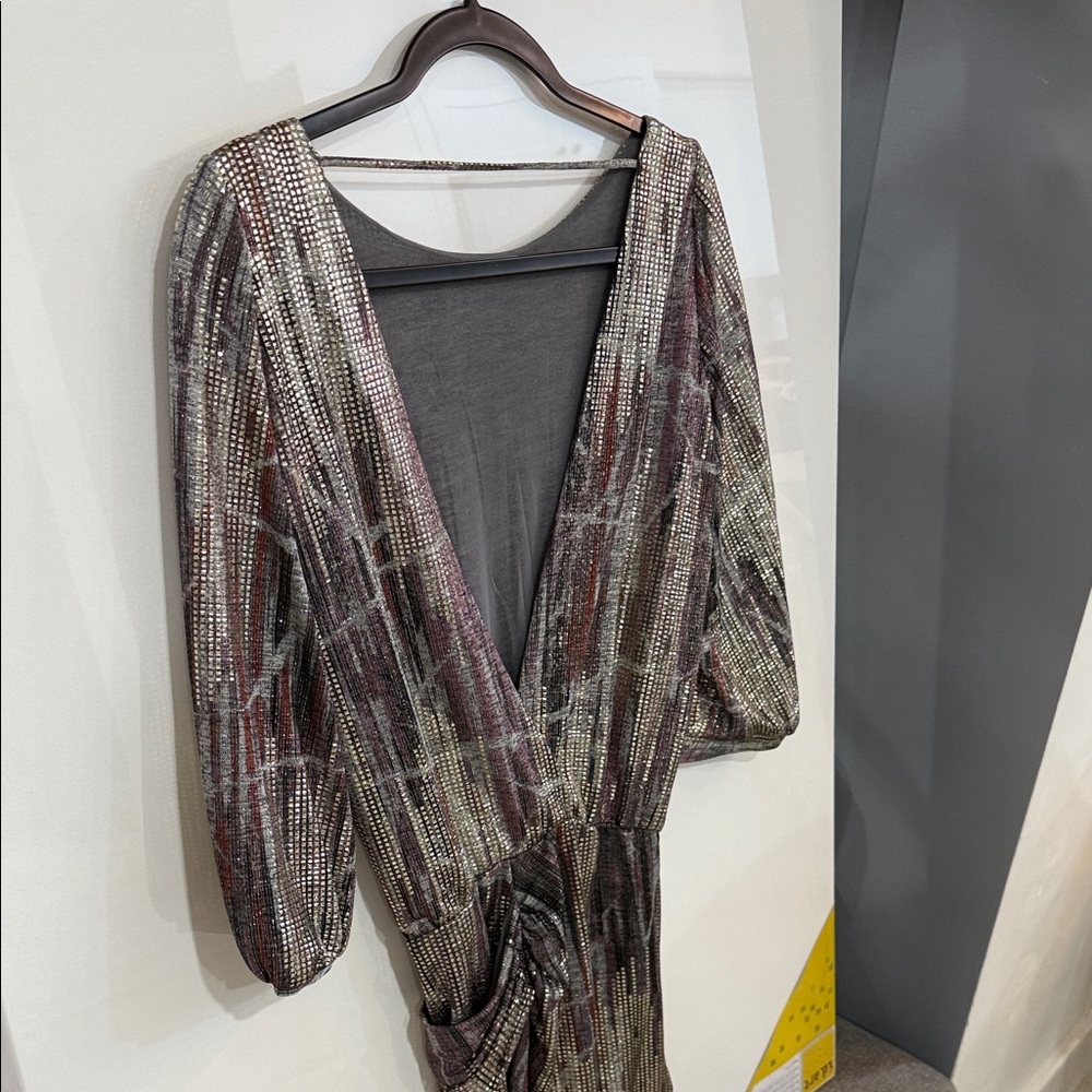 ba&sh Metallic Multicolor Backless Dress - Picture 6 of 7